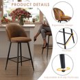 thumbnail image 4 of Homy Casa Set of 2 Counter Stools with Upholstered Seat and Metal Legs, 26" Height, for Coworking Space, Office Lounge, and Communal Areas, 4 of 7