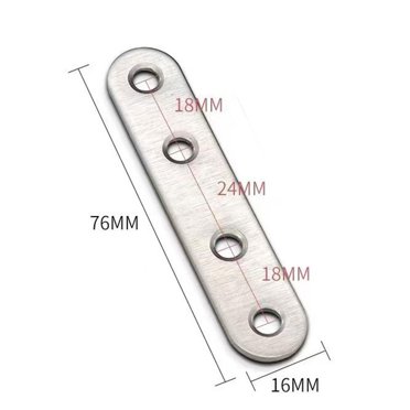 1X Plaque de Réparation Plate en Acier Inoxydable pour Coin Code Réparation de Meubles P1A9 W2D9
