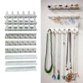 thumbnail image 4 of Abbracc 9 Pieces Adhesive Jewellery Organiser Hooks Wall Mounted Rack Plastic Hanger for, 4 of 8