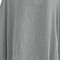 thumbnail image 4 of IROINID T-Shirts à Manches Longues pour Femmes Réduits Col Rond T-Shirt à Manches Courtes Été Blouse Ample Unie Hauts, Gris, 4 of 4