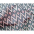 thumbnail image 4 of oneOone Silk Tabby Fabric Chevron Ikat Print Sewing Fabric BTY 42 Inch Wide, 4 of 4