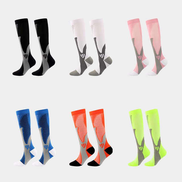 Chaussettes de Football Confortables Respirantes Anti-Humidité Bas de Football Tube Moyen Extensible Sport Extérieur Escalade Randonnée Orange Orange>L/TG