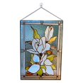 thumbnail image 2 of Suspensions Teintées, Vitrail Décoratif en Forme de Fleur, Fait à la Main, Magnolia, 2 of 7