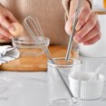 thumbnail image 2 of 6pcs Stainless Steel Mini Egg Beater Hand Cream Whisk Spring Handle Blender Mixer Kitchen Gadget, 2 of 8