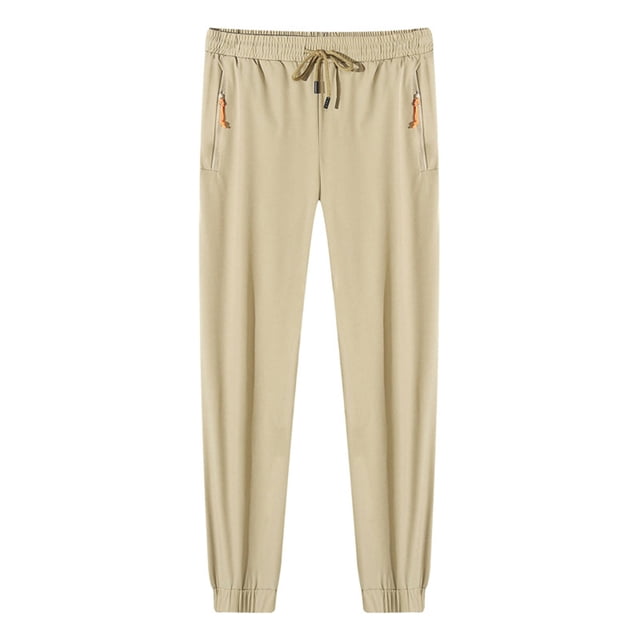 Yuyuzo Pantalons de Survêtement Grande Taille pour Femmes Taille Haute Élastique avec Cordon de Serrage Bas Resserré Joggeurs Décontractés pour Randonnée