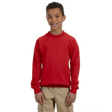 Youth Heavy Blendâ„¢ 13.3 oz./lin. yd., 50/50 Fleece Crew - RED - XL