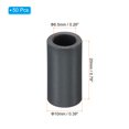 thumbnail image 2 of Unique Bargains Ferrite Toroid Core, Toroid Core 0.4' ODx0.3' IDx0.8' H, Black 50 Pack, 2 of 5