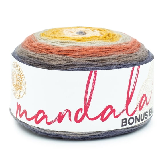 Lion Brand Mandala Bonus Bundle Yarn Centaur #3 Light/DK Acrylic yarn, 300g/ 1080m, 1-CT