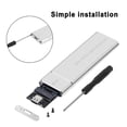thumbnail image 4 of NVMe M.2 SSD Enclosure, 10Gbps USB 3.1 Type C, Aluminum Shell, JMS583 Chip, for  7 / 8 / 8.1 / 10 / Linux / OS X, M.2 2230 / 2242 / 2260 / 2280 SSD, UASP, 4 of 7
