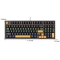 thumbnail image 3 of COFEST Russian True Mechanical Keyboard Russian Gaming Keyboard Russian Hot Swap Wired Keyboard Black, 3 of 8