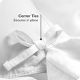 thumbnail image 5 of Bare Home Organic Cotton Duvet Cover Set, 300 Thread Count, Percale Weave, King/Cal King, White, 5 of 5