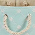thumbnail image 3 of Design Imports CAMZ14220 Bac Rond en Polyester Treillis Patte pour Animaux, Aqua Clair - Petit, 3 of 4