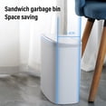 thumbnail image 3 of Trash Can Kitchen 13 Gallon with Lid Touchless Sensor Trash Can 13 Liter/3.4 Gallon Small Capacity Trash Can with Lid Sensor Kitchen Bin Recycling for Kitchen/Living Room/Office, 3 of 8
