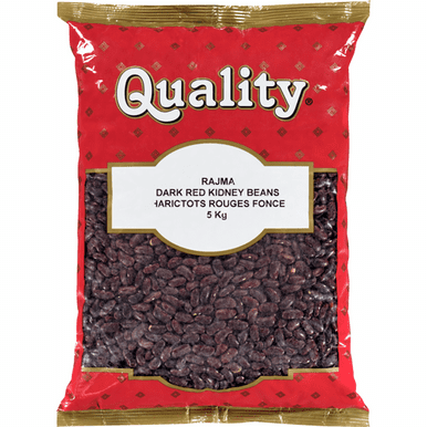 QUALITY Dark Red Kidney Beans, Premium Grade Dried Legumes, 4.98 kg (11 lbs) bulk foodservice bag. The beans feature a rich deep-red pigment with a vibrant mahogany color that retains its intensity after cooking. Known for their superior structural integrity, these premium beans maintain their shape during high-heat or pressure cooking. Packaged in a durable, moisture-resistant bag, ideal for high-volume use in restaurants, cafeterias, and catering. A nutrient-dense source of plant-based protein, fiber, and essential minerals, suitable for dishes like chili con carne, Red Beans and Rice, and three-bean salads.