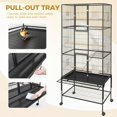 thumbnail image 3 of Eastvita 69-Inch Extra-Large Bird Cage with Stand/Feeding Accessories/Suitable for Parrots/Conures/Macaws/Cockatoos/Parakeets, 3 of 6