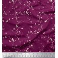 thumbnail image 1 of Soimoi polyester Crepe Fabric Branches,Leaves & Bird Printed Fabric 1 Yard 42 Inch Wide, 1 of 3