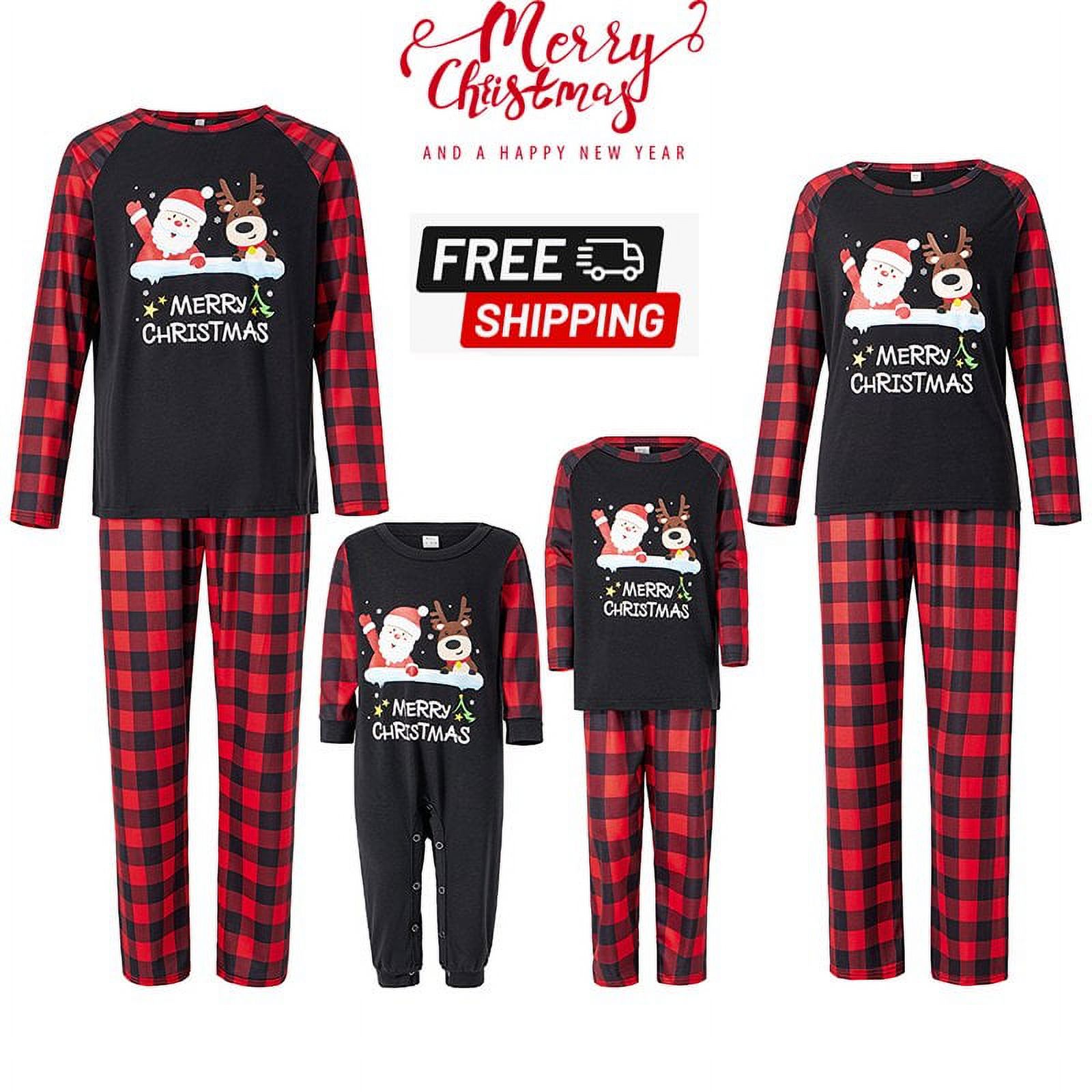 EIMELI Pyjamas de Noël pour la Famille Imprimé Gingerbread Man