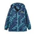 thumbnail image 1 of 2025 3-14Y Boys Spring Windproof Jackets Fleece Lined Baby Jackets Hooded Windbreakers Green, 1 of 8