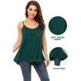 thumbnail image 3 of Flowy Tank Tops for Women Plus Size Camisole with Adjustable Spaghetti Casual Cami Top, 3 of 6