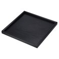 thumbnail image 1 of Unique Bargains 12' Square Wood Serving Tray Decorative Platter Home Kitchen Candle, Black, 1 of 6