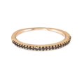 thumbnail image 2 of Bague Empilable en Diamant Noir Traité 1/10 Ct en Or Rose 14 K, 2 of 2