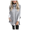 thumbnail image 2 of Qertyioot Chandail pour Femme Grande Taille Mode Décontractée à Manches Longues Imprimé Col Rabattu Chandail à Fermeture Éclair Hauts Blouse, 2 of 6