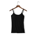 thumbnail image 5 of Hiiyo Women's Spaghetti Strap Camisole with Built-In Bra Summer Tank Top, Sizes M, 5 of 5