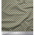 thumbnail image 1 of Soimoi Georgette Viscose Fabric Diagonal Check Printed Craft Fabric by The Yard 42 Inch Wide, 1 of 5