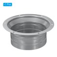 thumbnail image 3 of Unique Bargains Raccord de Conduit de 4 Pouces Bride Métallique Raccord Droit Bride de Tuyau Ronde Conduit de Ventilation, 3 of 5