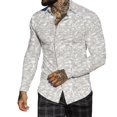 thumbnail image 4 of Hommes Automne Hiver Revers à Poitrine Pleine Impression Plage Chemise à Manches Longues, 4 of 6