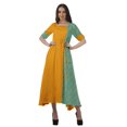 thumbnail image 1 of Moomaya Robe de Soirée à Manches Courtes en Viscose Style Santoon à Encolure Dégagée pour Femmes, 1 of 4