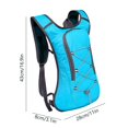 thumbnail image 3 of 2L Hydration Backpack for Hiking,Cycling,Running with Leakproof Water Bladder,Breathable Mesh,Reflective Strips,SouMaox, 3 of 9