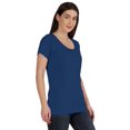 thumbnail image 2 of Inkmeso Inkmeso T-shirt à Encolure Dégagée pour Femmes à Manches Courtes d'Été, T-shirt Basique, 2 of 7