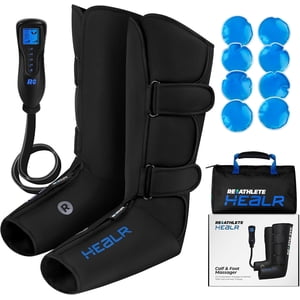 REATHLETE HEALR Massager des jambes: masseur des jambes et masseur de jambes , masseur pour l'amélioration de la circulation , massage des jambes avec la chaleur et la compression , chaleur et les thérapies froides