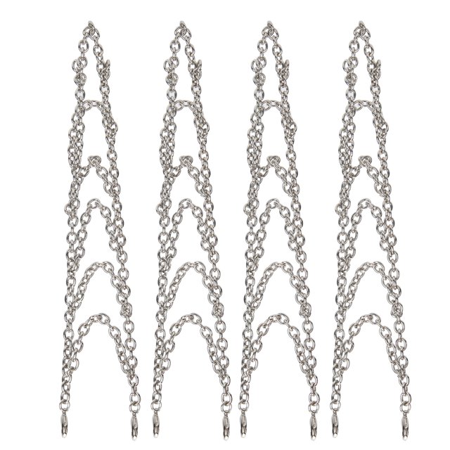 Filfeel 4Pcs RC Wheel Tires Metal Snow Chain Tire Anti‑Slip For MN86 1/12 RC Crawlers