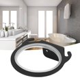 thumbnail image 3 of POCREATION Space Aluminum Wall Mounted Hair Dryer Holder Rack Hanger Hairdryer Shelf, 3 of 8
