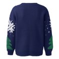 thumbnail image 5 of RKSTN Chandail de Noël Laid pour Femmes Mode Automne 2023 Chandails Tricotés à Manches Longues Imprimés de Noël Chandail Col Rond Décontracté Hauts, 5 of 5