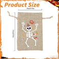 thumbnail image 2 of WHEANG 6 Pcs Sacs de Bonbons d'Halloween Sacs de Bonbons Rustiques en Jute Sacs de Bonbons en Jute Réutilisables Parfaits pour la Collecte de Bonbons d'Halloween Sacs de Bonbons d'Halloween pour Enfants, 2 of 8