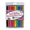 thumbnail image 1 of FABRIC FUN Dual-Tip Fabric Markers, Bright Colours, 10-Pack, 1 of 3