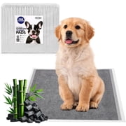 56 x 58cm Activated Charcoal Puppy Pee Pads with 6-Layer Leak-Proof Design, Super Absorbent & Odor Eliminating (40-Pack)