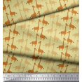 thumbnail image 3 of Soimoi Poly Crepe Fabric Giraffe Kids Print Fabric by Yard 52 Inch Wide, 3 of 3