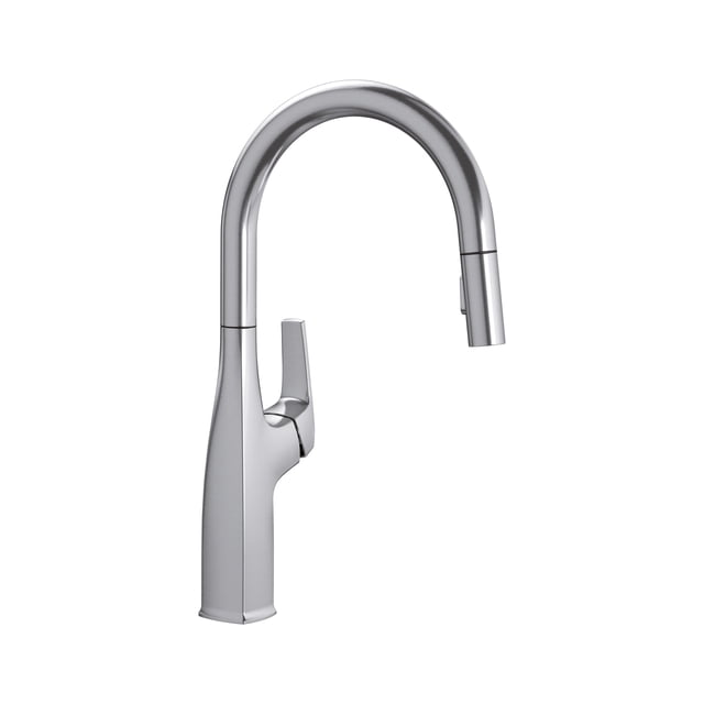 Rivana Robinet de Cuisine à Double Jet à Haut Arc avec Bec Rétractable - Acier PVD