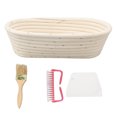 thumbnail image 2 of Bread Proofing Basket Set, Holds 1.5 Pounds Dough Oval Sourdough Proofing Basket  For Home, 2 of 8