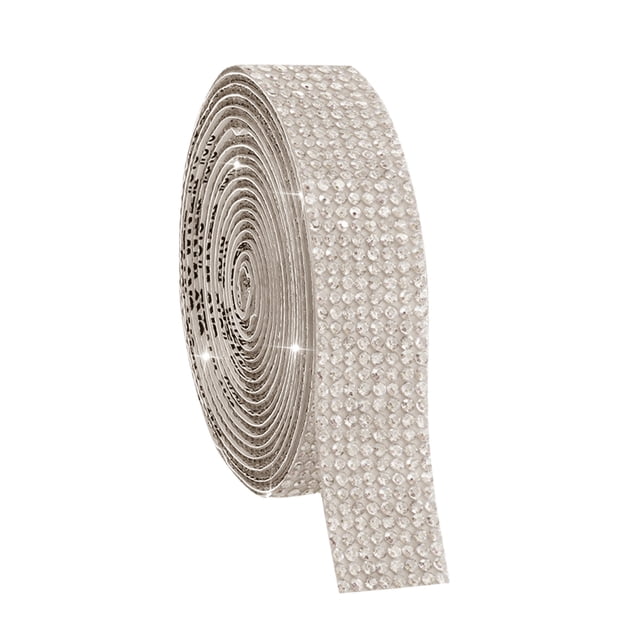 Binwennn Self- Rhinestone Ribbon Resin Ribbon Glitter Rhinestone Sticker Roll DIY Transfer Tape Roll for Heat Fabric Transfer Paper Ha Ash Cold Color Changing Circuit compatible with Machine Air 2