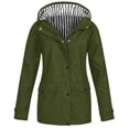 thumbnail image 1 of iHPH7 Imperméables à Capuche pour Femmes Manteaux Longs pour Femmes Manteau de Pluie Femme Imperméable Manteaux d'Automne pour Femmes Imperméables pour Femmes Manteau de Pluie de Randonnée Femme Vert Armée G, 1 of 3