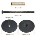 thumbnail image 2 of Unique Bargains Door Hole Cover Plate, 2 3/16' Deadbolt Cover Plate, Matte Black, 2 of 6