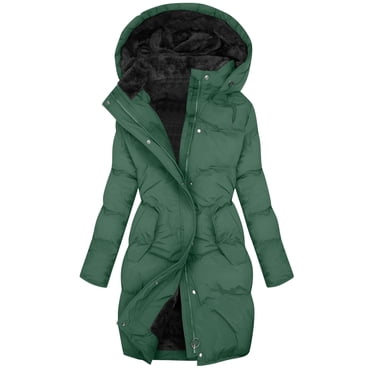 aohooy Womens Sherpa Jacket Waterproof Fleece Lined Warm Long Puffer Jacket Witer Plus Size Thicken Parka Outwear 2025 Green,XXXXXL