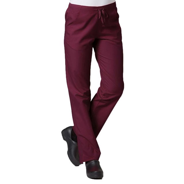 Red Panda Pantalon d'Uniforme à Jambe Droite à Demi-Cordon pour Femmes