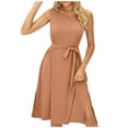 thumbnail image 1 of Birdeem Robe Débardeur Décontractée Sans Manches pour Femmes Printemps/été, Unie, Ample, à Col Rond, 1 of 8