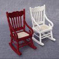 thumbnail image 1 of Baohd Mini Rocking Chair 1/12 Scale Miniature Chairs Small Objects Model White 1Set, 1 of 6